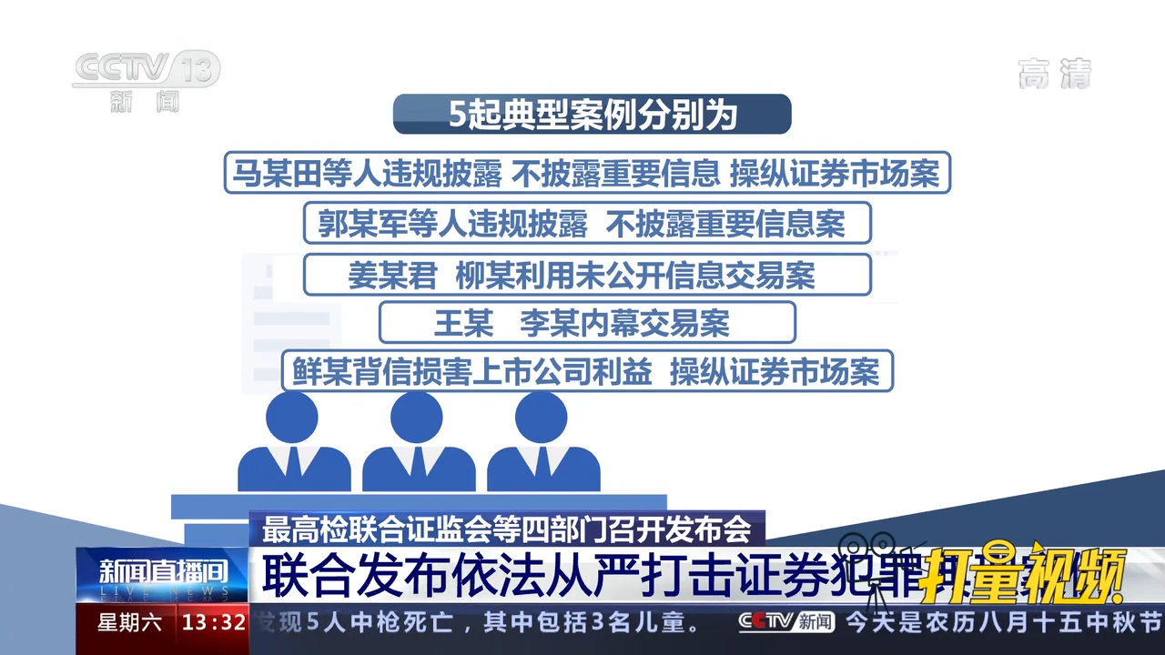 中国证监会与最高人民检察院联合发布证券违法犯罪指导性案例